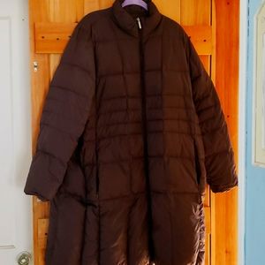 Lands End Reversible 'Warmer' Brown Coat